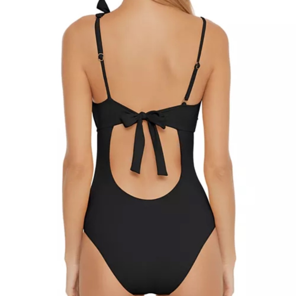 BECCA® by Rebecca Virtue Color Code Sadie Asymmetric One Piece Swimsuit - Picture 2 of 9